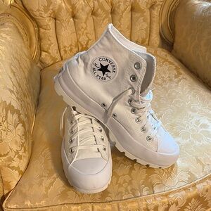 Converse White High-Top Sneakers